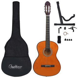Chitarra Classica con 12 Pezzi Accessori per Principianti
