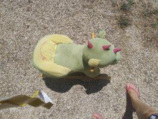Balancín infantil de peluche