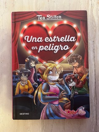 4 libros de Tea Stilton, con tapa dura + regalo