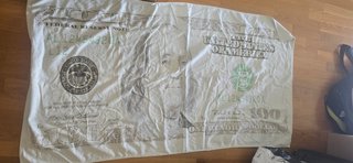 Toalla Playa Billete 100 Dólares
