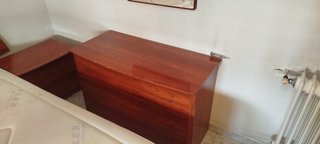 Mesillas y cabecero de madera