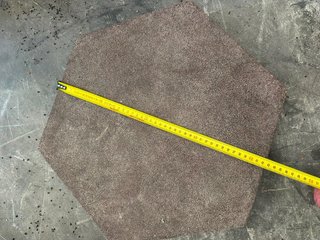 Losetas de caucho hexagonales
