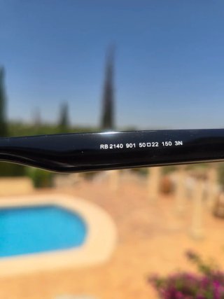 Gafas Ray-Ban Wayfarer Negras Talla 50