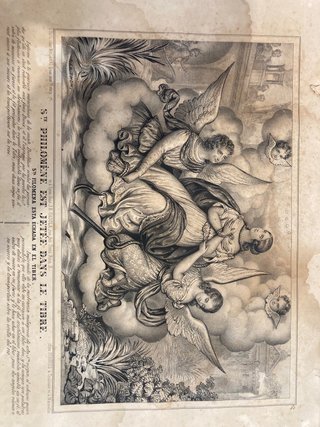 4 Litografías Antiguas S. Philomena