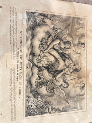 4 Litografías Antiguas S. Philomena