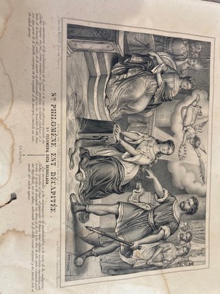 4 Litografías Antiguas S. Philomena