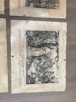 4 Litografías Antiguas S. Philomena