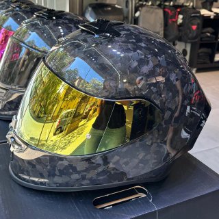 Casco Scorpion Exo-R1 Carbon Onyx Pantalla Espejo