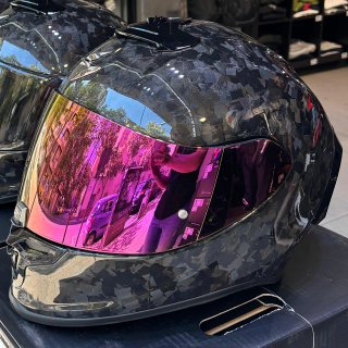Casco Scorpion Exo-R1 Carbon Onyx Pantalla Espejo