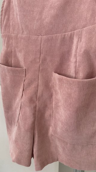 Peto corto rosa de pana