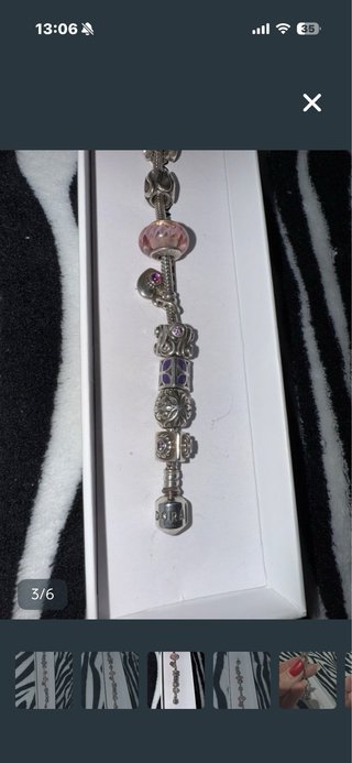 Pulsera Pandora Original con Abalorios