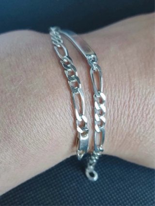 Pulsera Esclava Figaro Plata 925 Ernst