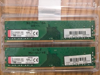 2x Kingston 8GB DDR4 2400MHz RAM
