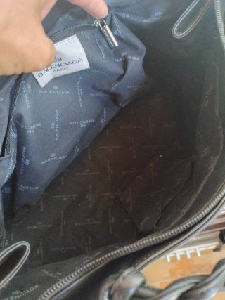 Borsa in pelle nera Balenciaga