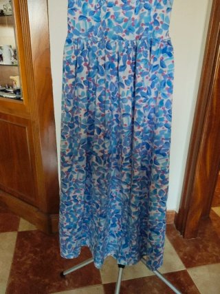 Vestido largo estampado floral talla L