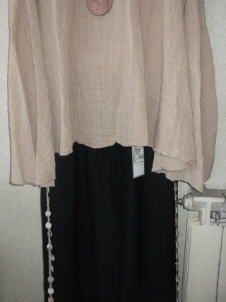 Completo donna beige e nero taglia unica