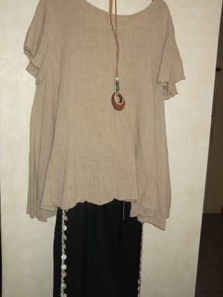 Completo donna beige e nero taglia unica