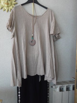 Completo donna beige e nero taglia unica