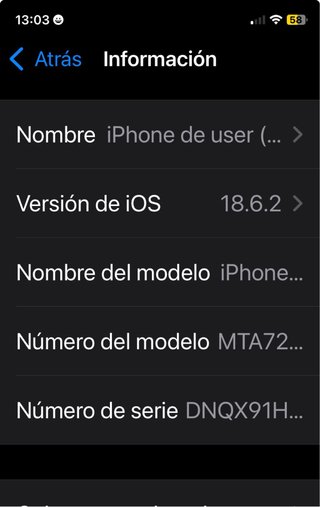 iPhone XS 256GB Negro 85% Salud Batería