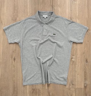 Polo Lacoste Classic Fit Gris Talla 6 (XL)