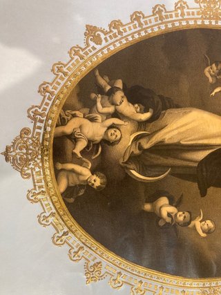 Antigua impresión religiosa