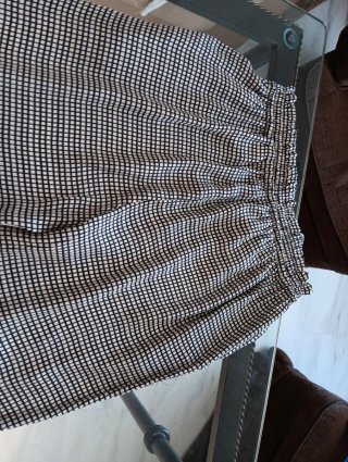 Pantalón de mujer cuadros blanco y negro