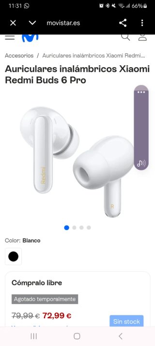 Xiaomi Redmi Buds 6 Pro Blancos