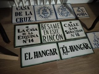 Lote de azulejos decorativos