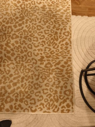 Alfombra Leopardo Beige y Dorado 1.40x2.00m