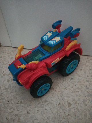 Super Zings Coche de Juguete Rojo y Azul
