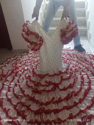 Traje de flamenca talla M / 38