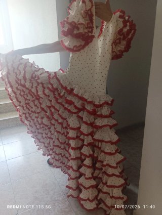 Traje de flamenca talla M / 38