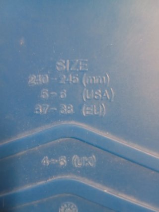 Aletas de natación Nabaiji azules talla 37 ,38