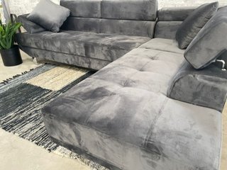 Sofá Rinconera Gris Tela
