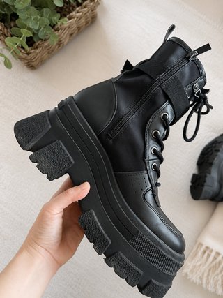Botas Botines Stradivarius Mujer Negro Talla 37 Pl