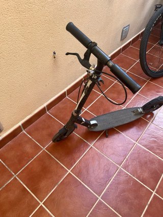 Patinete plegable negro
