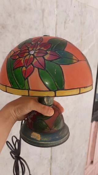 Lámpara de mesa Tiffany floral