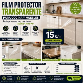 Protezione Trasparente per Cucina e Mobili