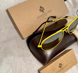 Gafas de sol Alejandro Sanz Pilot Amarillas