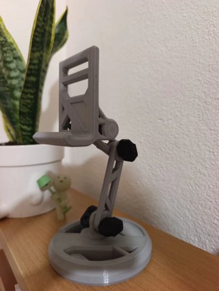 Soporte Móvil/Tablet Articulado 3D Gris