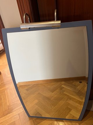 Armario baño madera y cristal