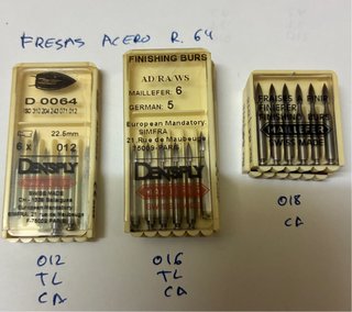 Fresas Dentales Acero Inoxidable Dentsply