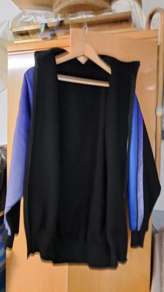 Chaqueta Vintage Giordana Azul y Negra  negociable