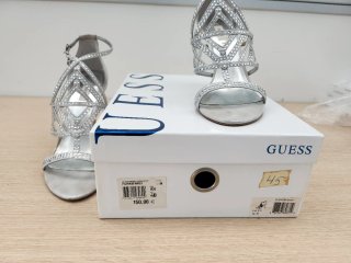 Sandali Guess Donna Argento Tacco Alto