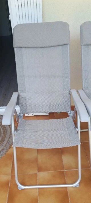 2 Poltrone Pieghevoli per Esterno