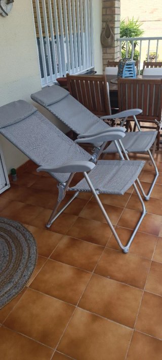 2 Poltrone Pieghevoli per Esterno