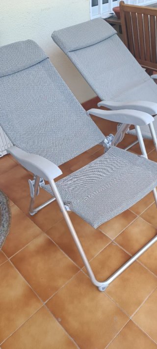 2 Poltrone Pieghevoli per Esterno