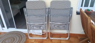 2 Poltrone Pieghevoli per Esterno