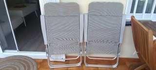 2 Poltrone Pieghevoli per Esterno
