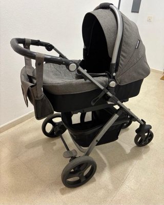 Cochecito y Silla Bebé Gris